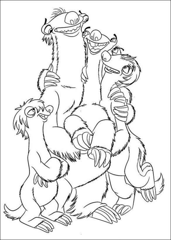 Kids-n-fun.com | 12 coloring pages of Ice Age 4 Continental Drift