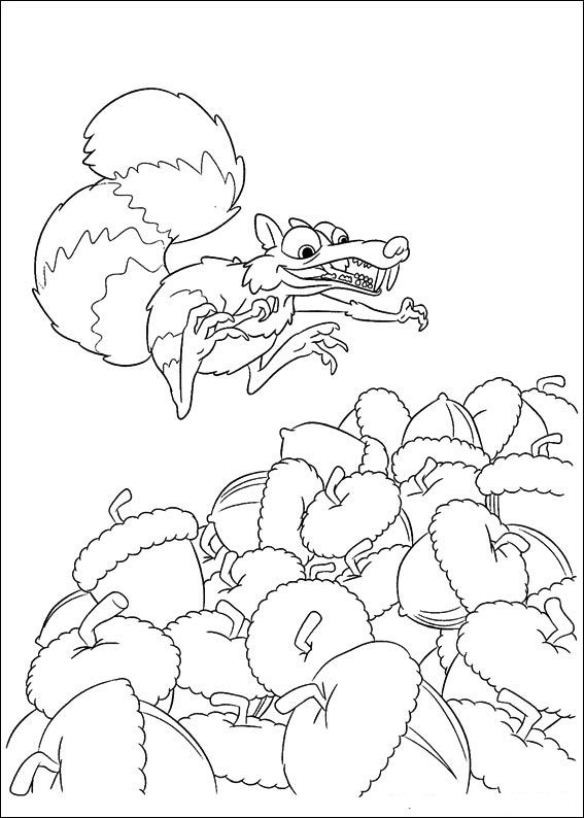 Kids-n-fun.com | 12 coloring pages of Ice Age 4 Continental Drift