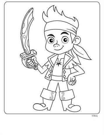 jake and the neverland pirates printables in color