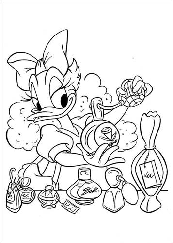 daisy duck coloring pages for kids printable