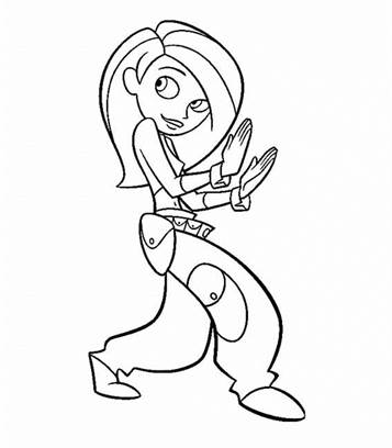 Kids N Fun Com 10 Coloring Pages Of Kim Possible