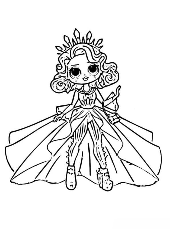 Lol Surprise Omg Dolls Coloring Pages Printable