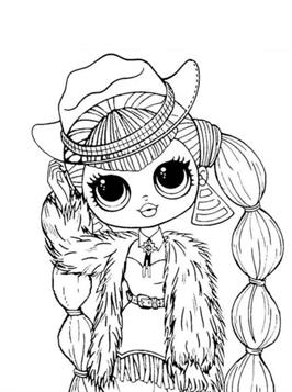 LOL Surprise OMG Swag Fashion Doll Coloring Page in 2023
