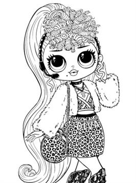 kids n fun com 12 coloring pages of l o l surprise omg dolls