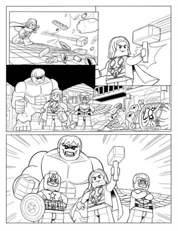 lego marvel superhero coloring pages