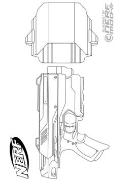 Kids-n-fun.com | 9 coloring pages of Nerf Blasters