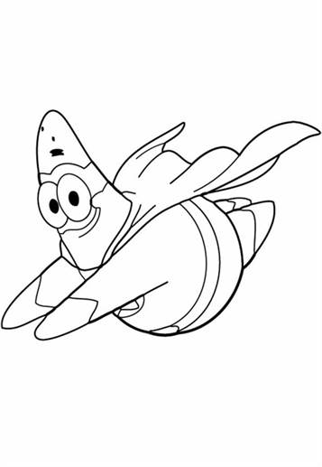 patrick star from spongebob coloring pages