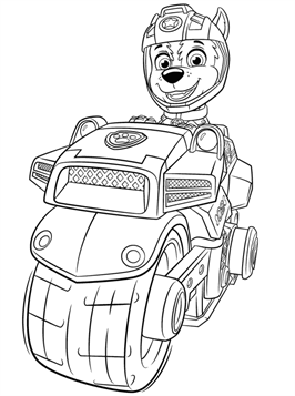 paw patroller coloring pages