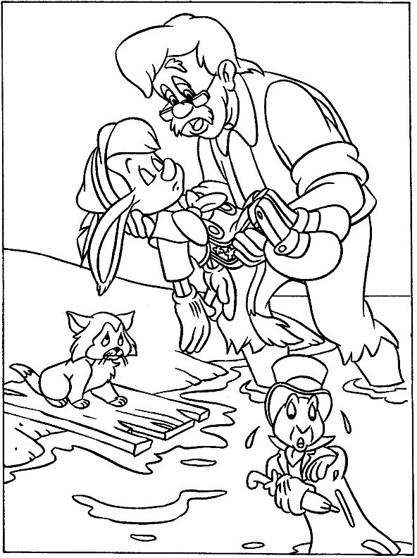 Kids-n-fun.com | 13 coloring pages of Pinocchio