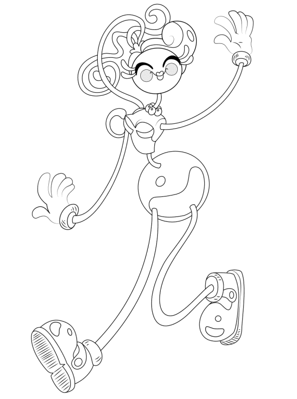 Coloring page Poppy Playtime Halloween : Mommy Long Legs 2
