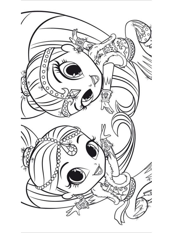 Kids-n-fun.com | Coloring page Shimmer and Shine Shimmer and Shine