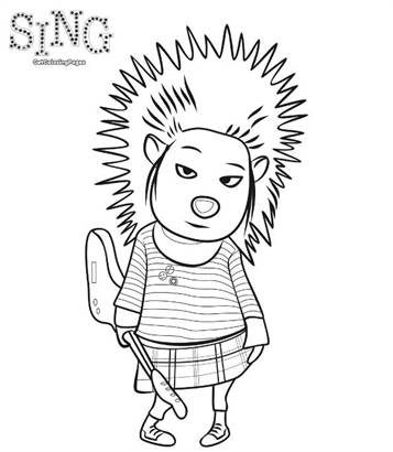 singing coloring pages