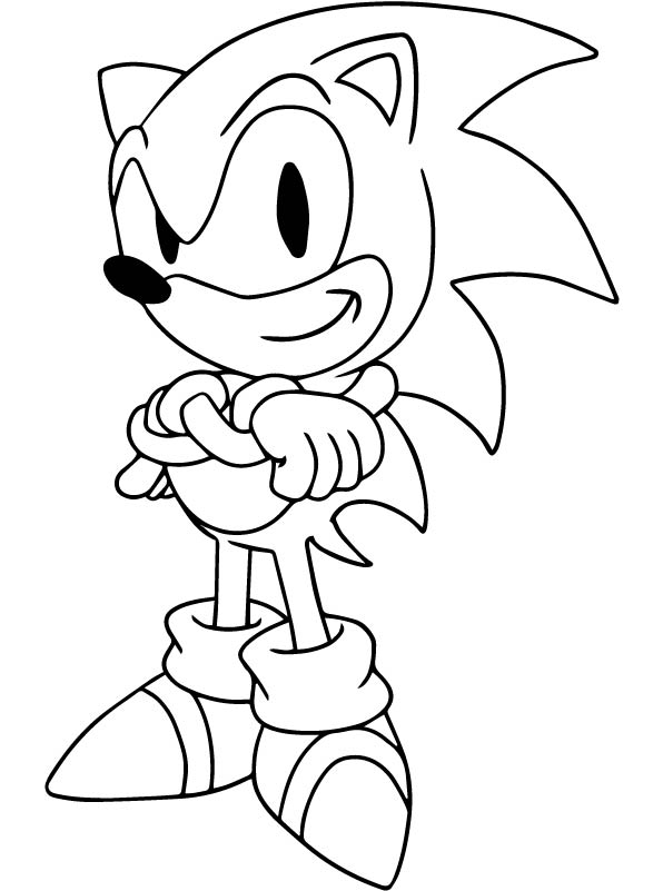 Kids-n-fun.com | Coloring page Sonic Sonic