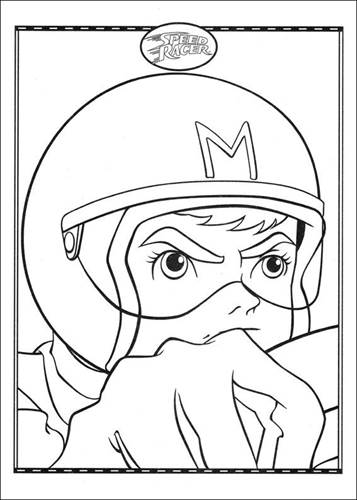 Speed Racer coloring page (004) @