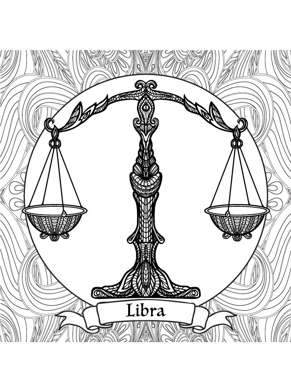 Libra Sign Coloring Pages Coloring Pages