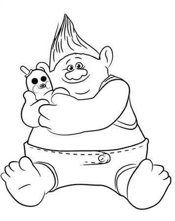 troll coloring pages