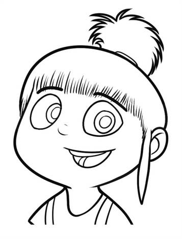despicable me margo coloring pages