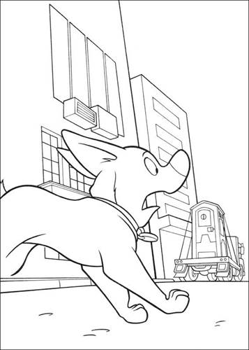 bolt the dog coloring pages