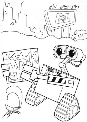 wall e eve coloring pages